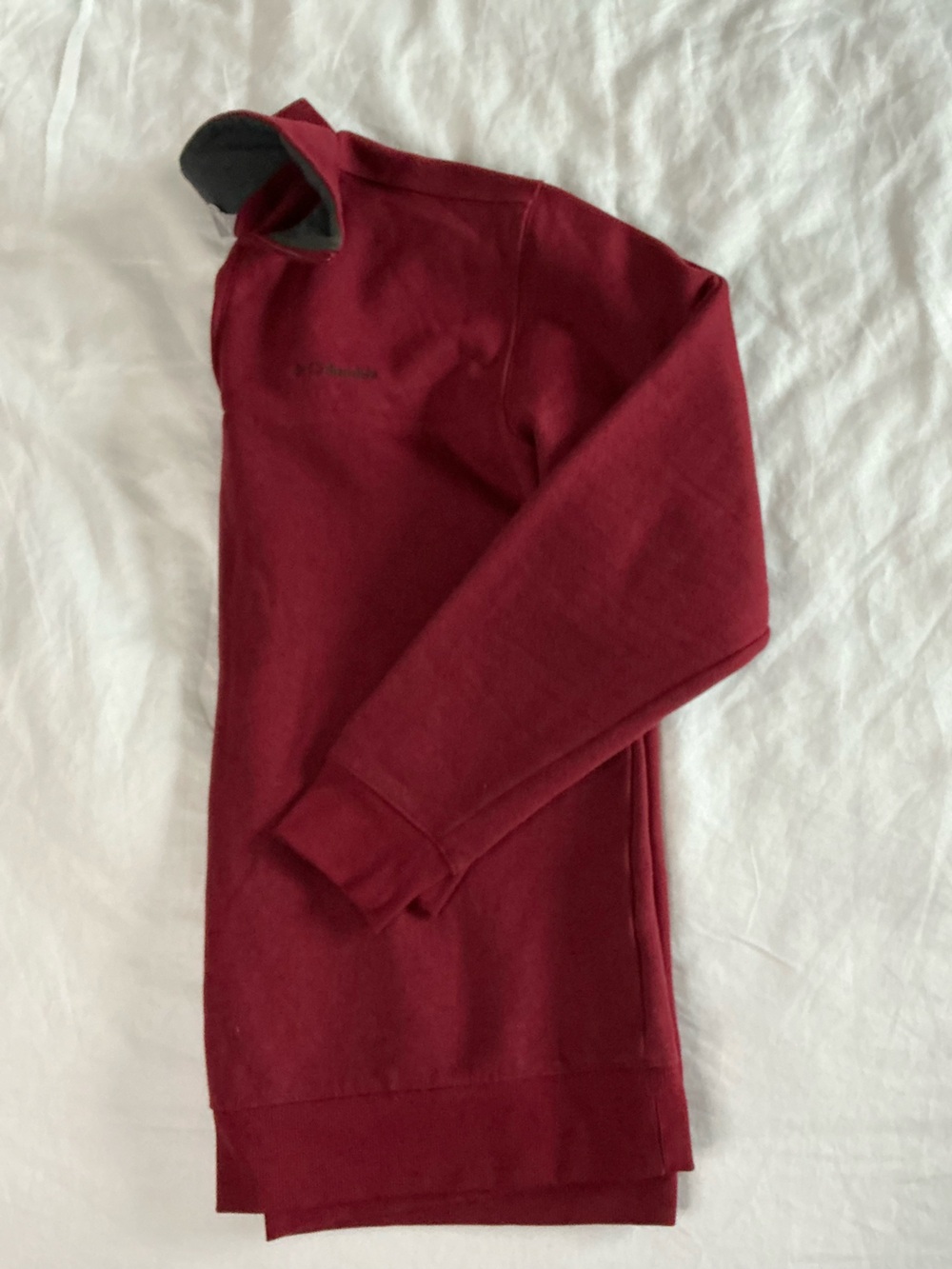 Columbia Men's Hart Mountain ll Maroon Quarter-Zip Pullover Sweatshirt XL - Picture 13 of 14